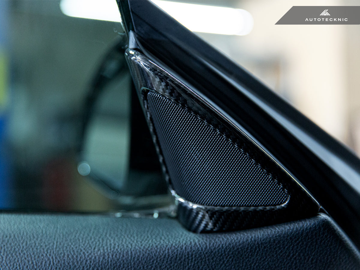 AutoTecknic Carbon Fiber Speaker Tweeter Cover - BMW F32/ F33/ F36 4-Series