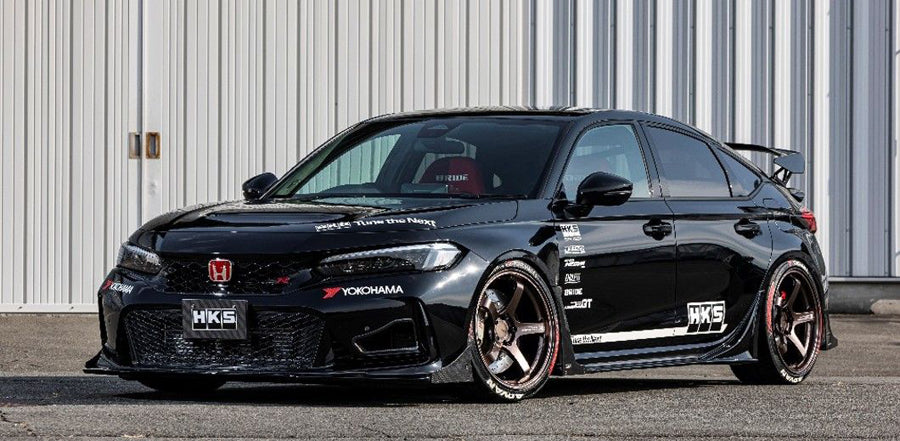 HKS Type S Side Skirt (ABS Plastic + CFRP) for 2023+ Honda Civic Type R FL5 2023+