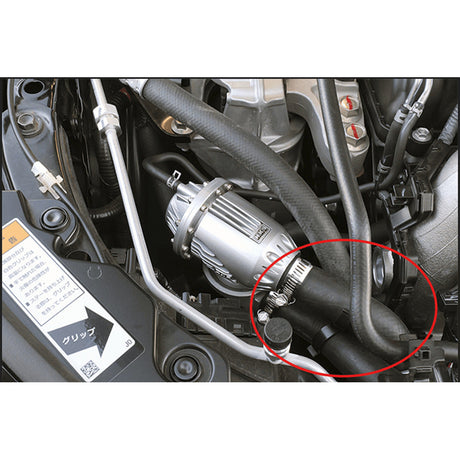 HKS SSQV4 Blow Off Valve Suction Return Kit installed on Honda Civic Type R FL5 2023+ engine bay