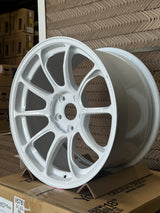 Volk Racing ZE40 M-SPEC 18x10.0 5x120 / Offset: 40 (Face 3) / Dash White (DW) (Set of 4) *LMTLS Spec*