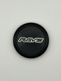 RAYS VR G25 black and silver center cap for Volk Racing wheels