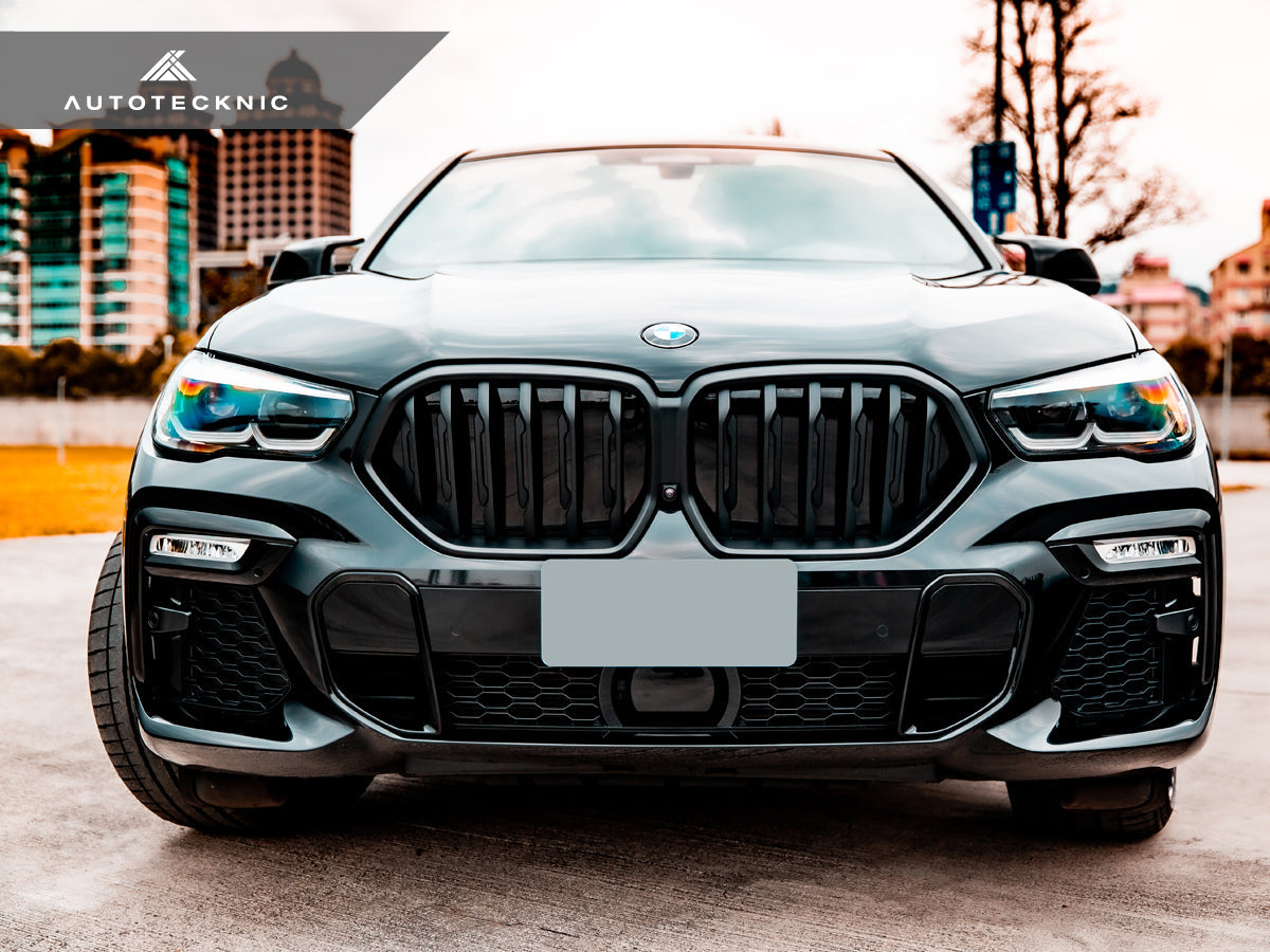 AutoTecknic Glazing Black Front Grille - BMW G06 X6 Pre-LCI