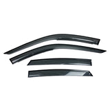 Mugen Window Visors for Honda Civic 2022+ and Acura Integra 2023+ with ventilated smoke acrylic design preventing rain and air backflow