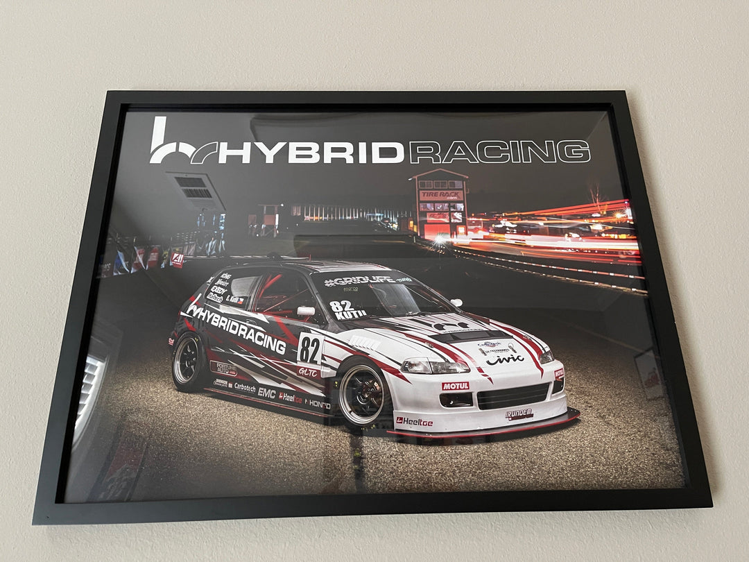 Hybrid Racing x Eric Kutil Racing #82 GLTC Racecar Poster HYB-PST-00-01