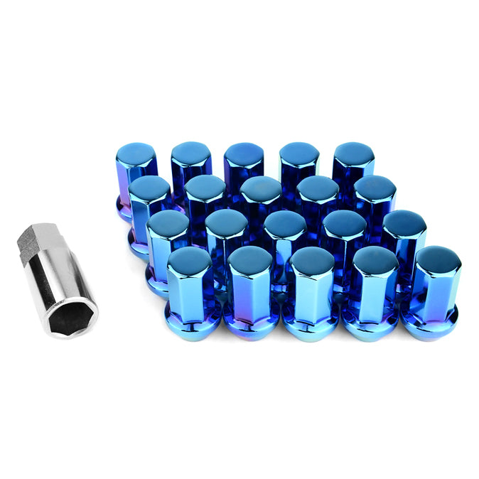 Project Kics Heptagon Caliber 24 Lug Nut Set for 6H (24 pcs) - 12x1.50