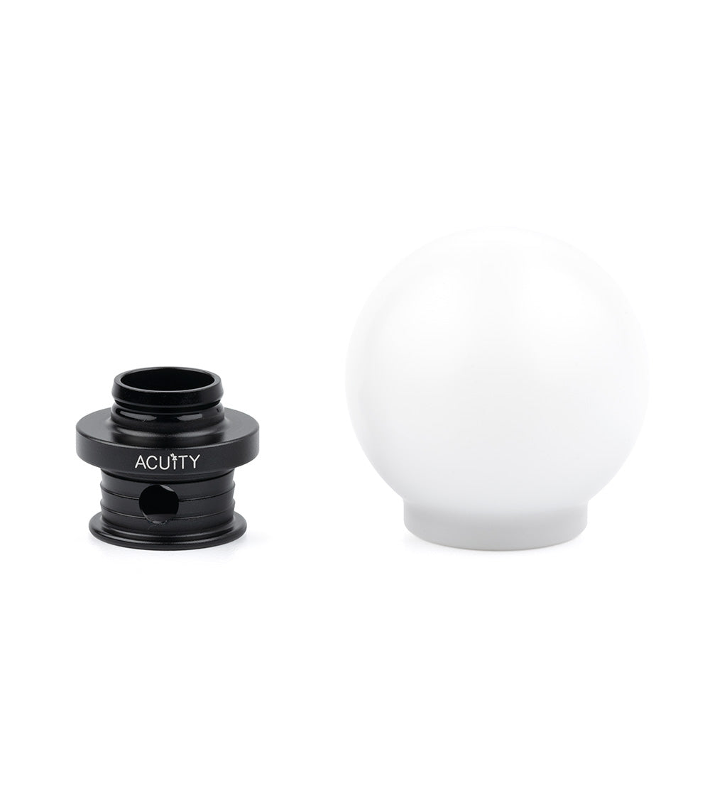ACUiTY POCO Insulated Low-Profile Shift Knob in White (M10X1.5)