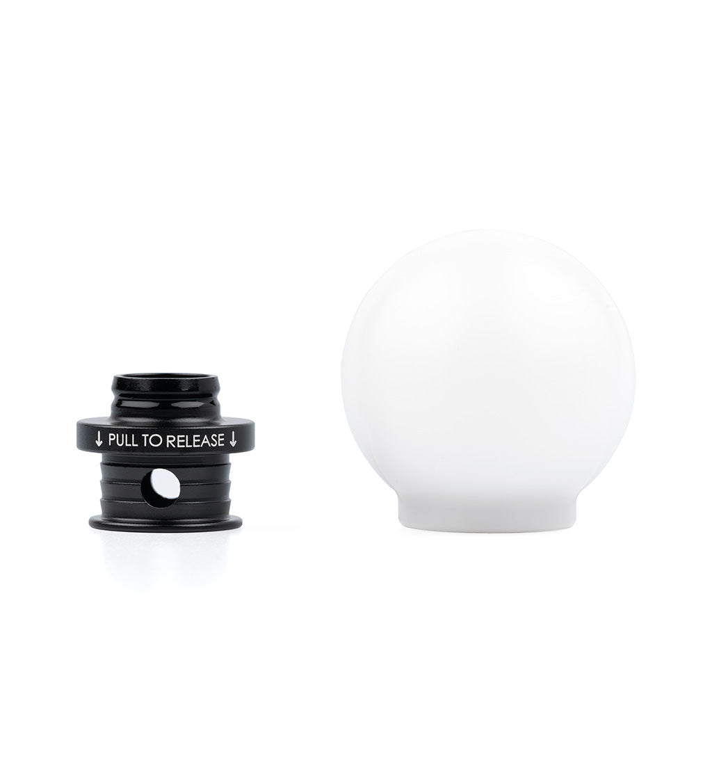 ACUiTY POCO Insulated Low-Profile Shift Knob in White (M10X1.5)