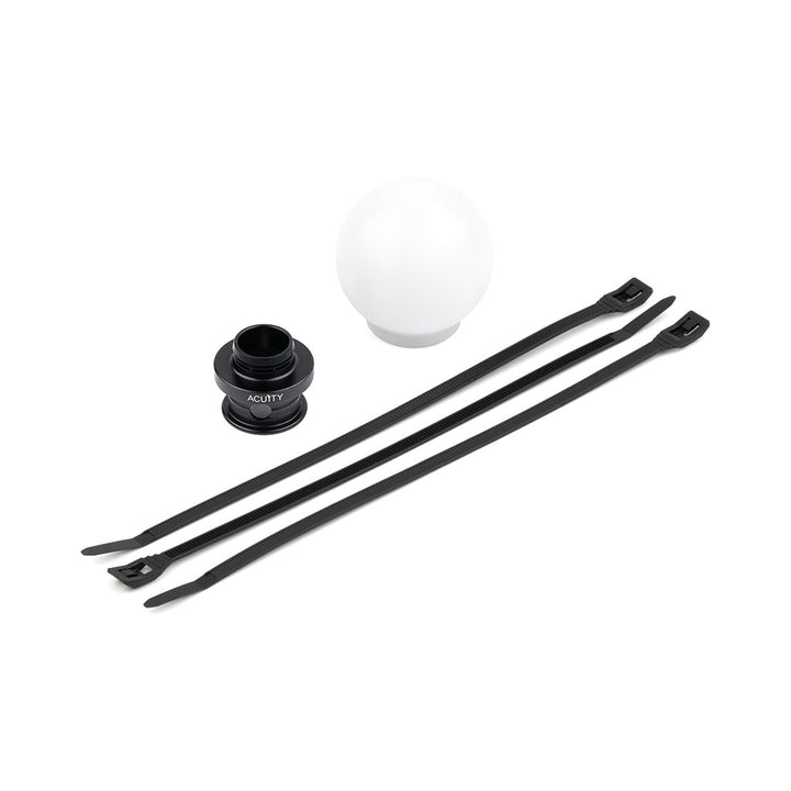 ACUiTY POCO Insulated Low-Profile Shift Knob in White (M10X1.5)