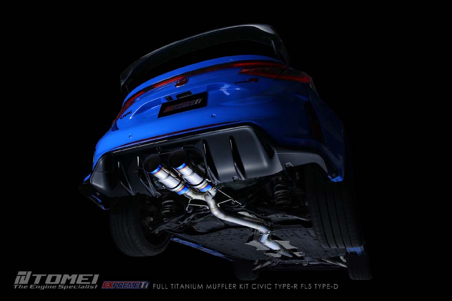 Tomei Full Titanium Expreme Ti Exhaust (Type D / Dual Muffler) for 2023+ Honda Civic Type R FL5