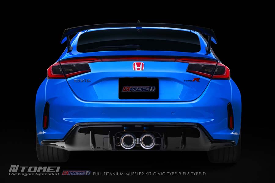 Tomei Full Titanium Expreme Ti Exhaust (Type D / Dual Muffler) for 2023+ Honda Civic Type R FL5