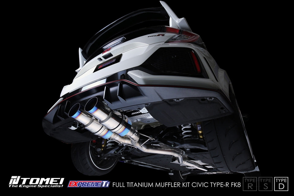 Tomei Full Titanium Expreme Ti Exhaust (Type D / Dual Muffler) for 2017-2021 Honda Civic Type R FK8