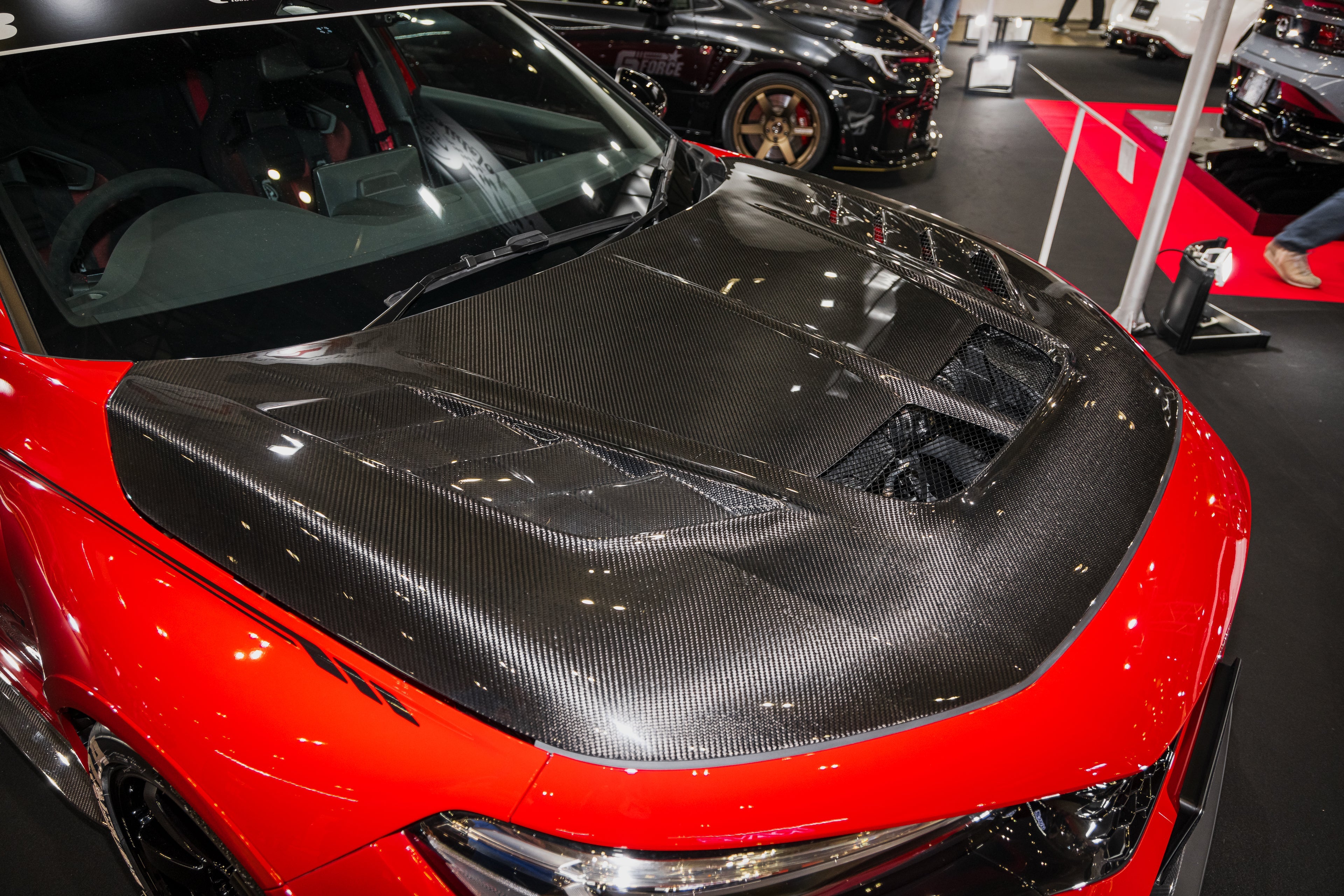 Varis Arising-1 EVO Cooling Bonnet, Carbon+ for Honda Civic Type R FL5 ...