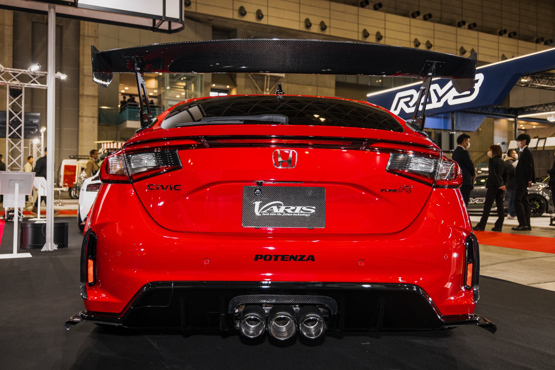 Varis ARISING-1 Carbon Rear Under Splitters for Honda Civic Type R FL5 ...