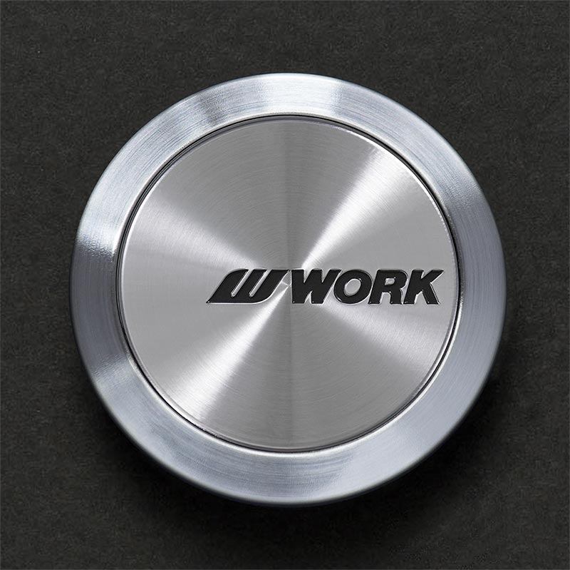 Work Wheels Emotion Optional Logo Center Cap (Flat / Silver)
