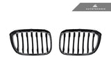 AutoTecknic Glazing Black Front Grille Set - BMW G01 X3 | G02 X4 Pre-LCI