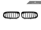 AutoTecknic Glazing Black Front Grille Set - BMW G01 X3 | G02 X4 Pre-LCI