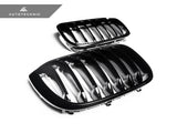AutoTecknic Glazing Black Front Grille Set - BMW G01 X3 | G02 X4 Pre-LCI