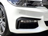 AutoTecknic Dry Carbon Front Bumper Trim - BMW G30 5-Series Pre-LCI M-Sport