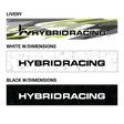 Hybrid Racing Dimensions Sunstrip White HYB-STI-00-06