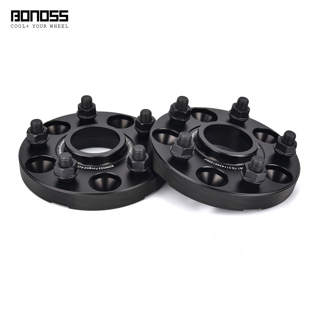 BONOSS Forged Active Cooling Hubcentric Wheel Spacers PCD5x120 CB64.1 AL7075-T6 for Honda Civic Type R FK2/ FK8/ FL5