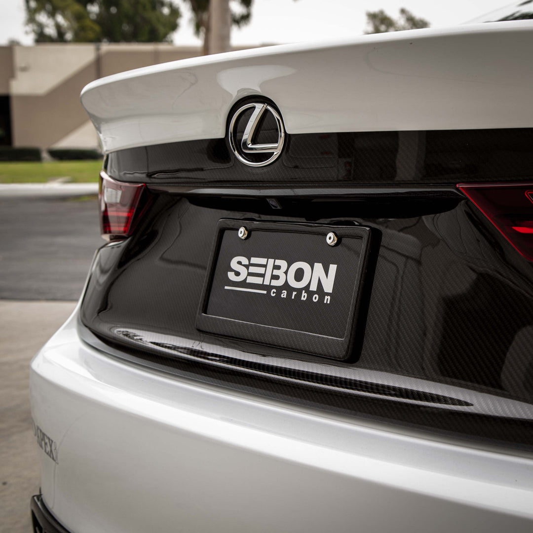 Seibon Carbon Fiber License Plate Frame (2 Holes)