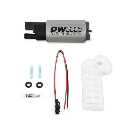 DeatschWerks 340lph DW300C compact fuel pump for 2017+ Honda Civic Type R and compatible vehicles without mounting clips