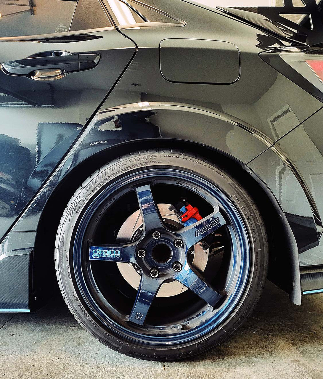 Paragon 2-piece Rotors Rear Pair 305mm x 11mm (12.01" x 0.43") for 2017+ Honda Civic Type R FK8 / FL5 | 2024+ Acura Integra Type S DE5