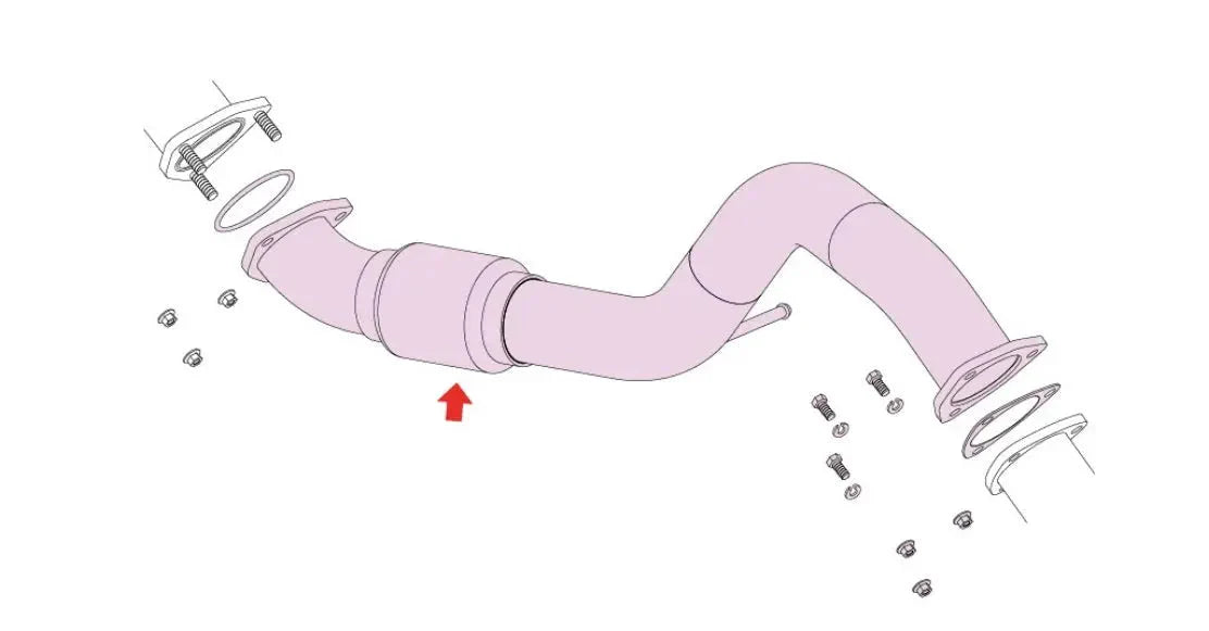 Fujitsubo Front Pipe for 2023+ Honda Civic Type R FL5