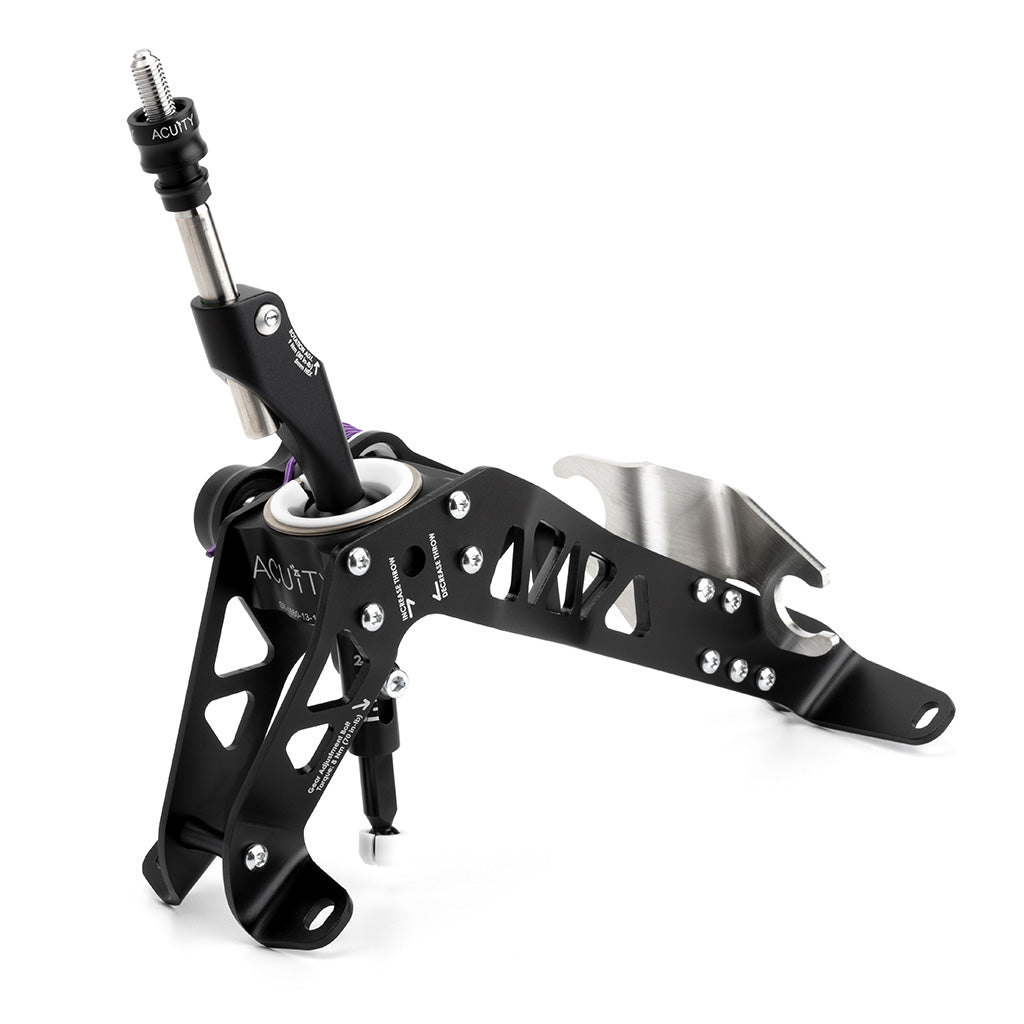 9th Gen Civic ACUITY adjustable short shifter with aluminum frame and customizable throw and height