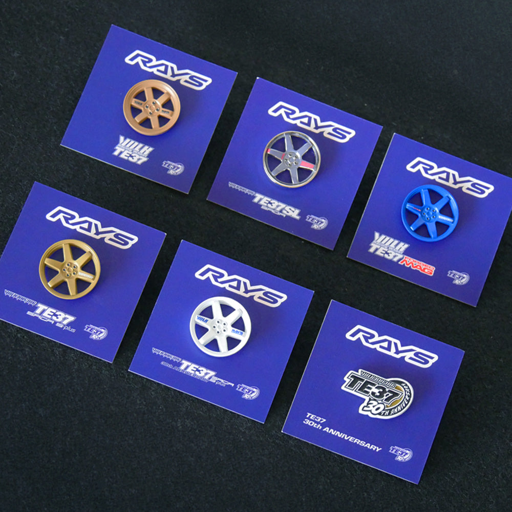 RAYS x Leen Customs TE37 30th Anniversary Enamel Pin