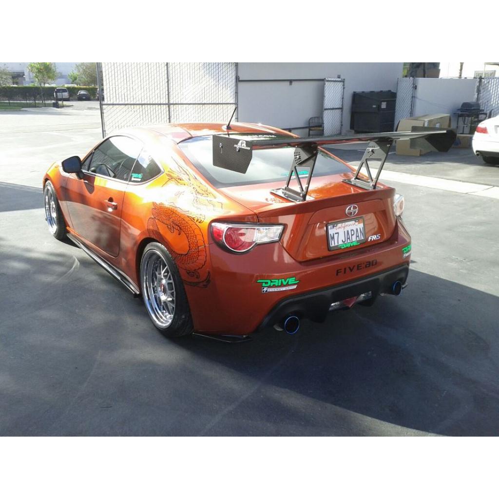 Scion FRS / Toyota GT86/ Subaru BRZ GT-250 Carbon Fiber Adjustable Wing 2013-2021 w. 11" Pedestals Set