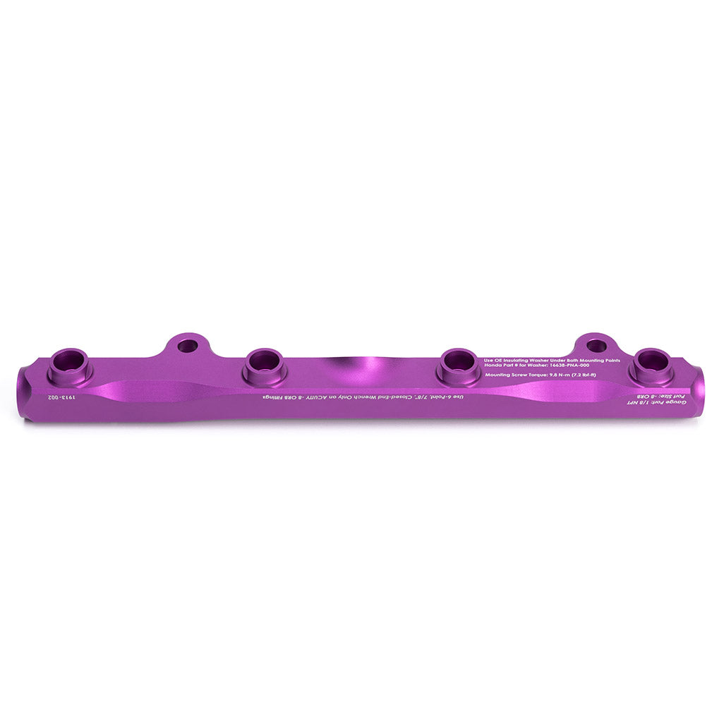 ACUITY K-Series Fuel Rail in Satin Purple Finish