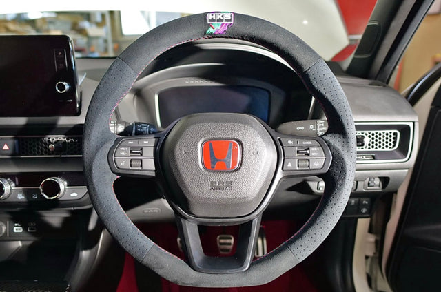 HKS Type S Steering Wheel for 2023+ Honda Civic Type R FL5 - Ultrasuede