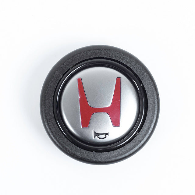 Honda OEM JDM NSX-R horn button with red H logo and black outer ring for aftermarket steering wheels