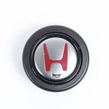 Honda OEM JDM NSX-R horn button with red H logo and black outer ring for aftermarket steering wheels