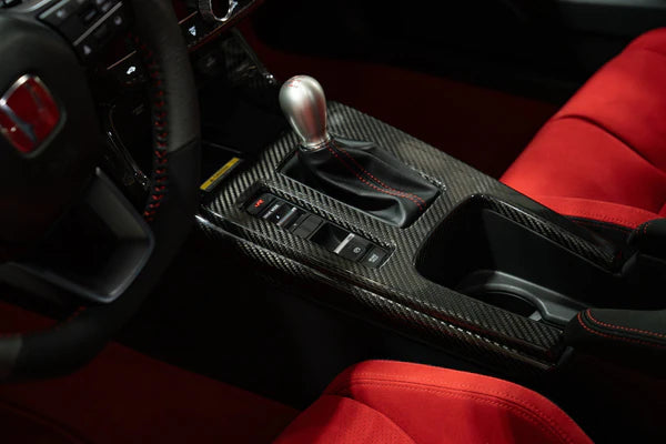 OLM LE Carbon Fiber Shift Panel Cover for 2023+ Honda Civic FL5 Type R