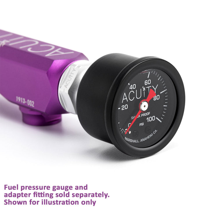 ACUITY K-Series Fuel Rail in Satin Purple Finish
