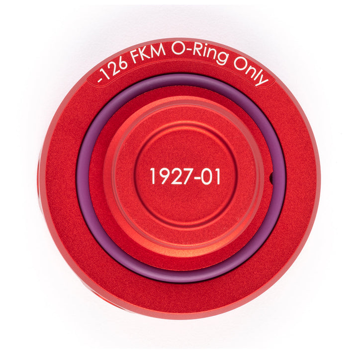 ACUITY Podium Oil Cap in Satin Red for Hondas/Acuras