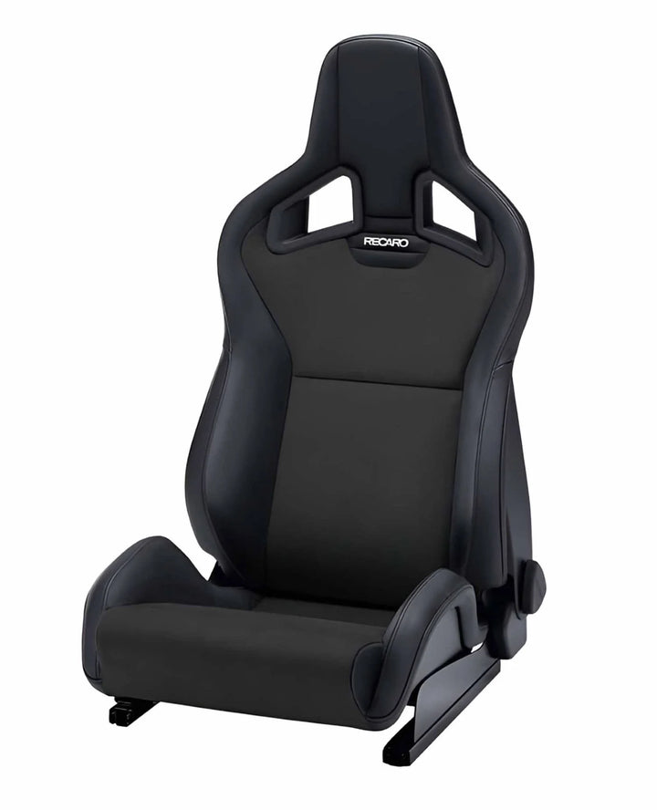 RECARO Dynamic Series Sportster CS Driver Seat in Vinyl Black / Suede Black