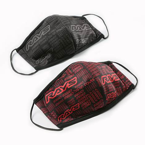 Authentic Rays Official Face Mask- Color: 1 Red / 1 Gray included (Sold as a set of 2)- Material: Outer 100% polyester, lining 100% polyester mesh with antibacterialMiscellaneousRAYS Wheels