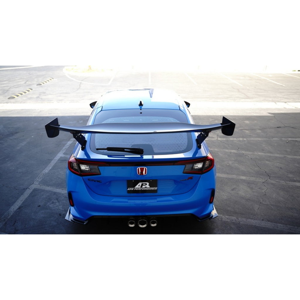 Note: **** This wing utilizes the Factory Spoiler mounting holes****With a span of 67 or 61 inches and a height of 13 inches, the GTC-300 is an adjustable wing that Rear WingAPR Performance