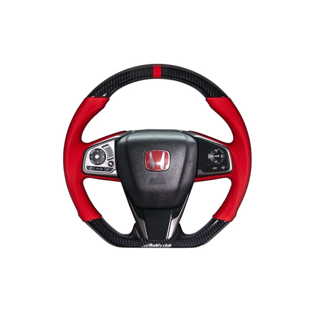 This newest "Time Attack Edition" of the Buddy Club Sport Steering Wheels are inspired with the Type R's red interior in Mind. It will bring the look of the interiorSteering WheelBuddy Club