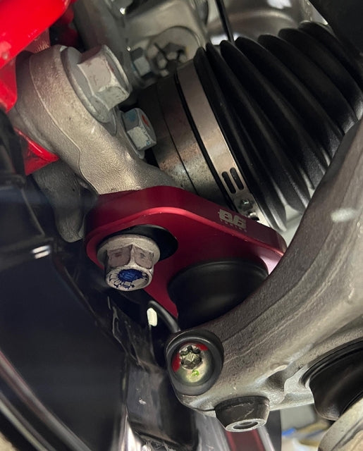 EVS Tuning front lower ball joints are a direct replacement for the oem ball joints. These will allow you to adjust up to -/+ 3 degrees of camber on the Civic Type RRoll Center AdjustersEVS Tuning