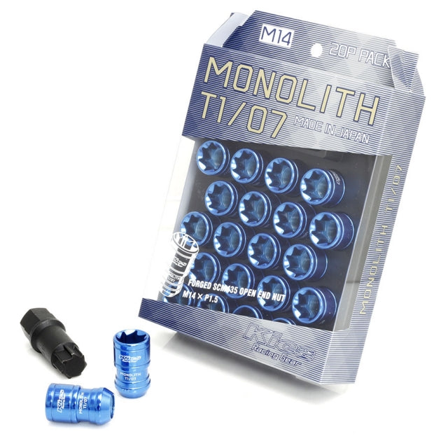 The Project Kics MONOLITH T1/07 Wheel Nuts are a designed for wheels with larger lug holes. These are an open end type nut, but there are inner caps available. For tLug NutsProject Kics