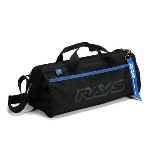 2023 new type tool bag with black base.Ideal for multiple purposes such as tool storage.A size that fits a 40cm torque wrench.Color: Black with name tagSize: H220 x Tool BagRAYS Wheels