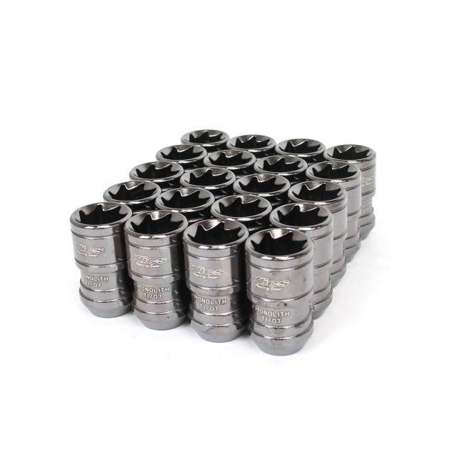 The Project Kics MONOLITH T1/07 Wheel Nuts are a designed for wheels with larger lug holes. These are an open end type nut, but there are inner caps available. For tLug NutsProject Kics